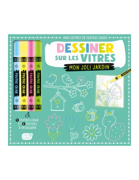 Dessiner sur les vitres - mon joli jardin