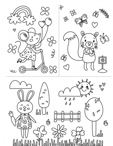 Dessiner sur les vitres - mon joli jardin