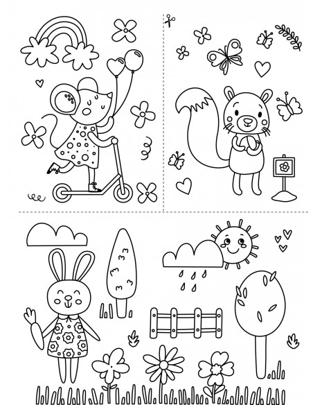 Dessiner sur les vitres - mon joli jardin