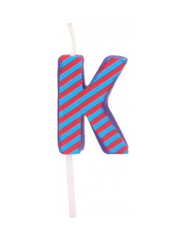 Bougie anniversaire lettre k violet