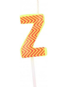 Bougie anniversaire lettre z jaune
