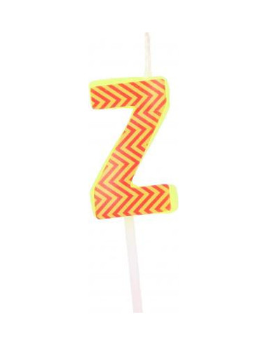 Bougie anniversaire lettre z jaune