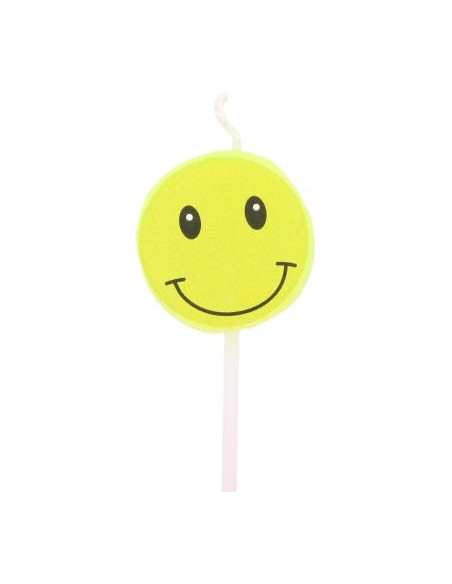 Bougie anniversaire smiley