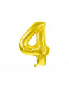 Ballon mylar chiffre 4 or 86cm