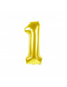 Ballon mylar chiffre 1 or 86cm