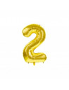 Ballon mylar chiffre 2 or 86cm