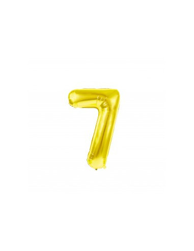 Ballon mylar chiffre 7 or 86cm