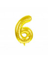 Ballon mylar chiffre 6 or 86cm