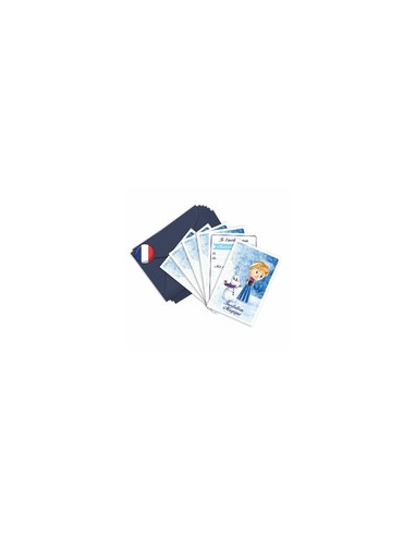 Pack 6 cartes invitation anna