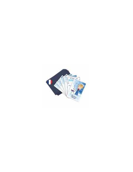 Pack 6 cartes invitation anna