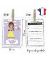 Pack invitation princesses mauves