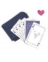 Pack 5 cartes a gratter fille