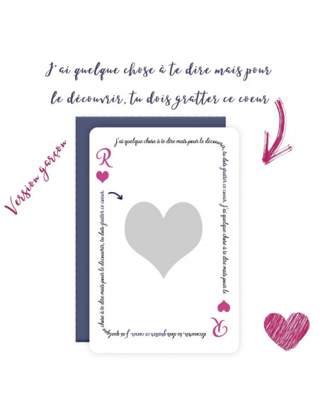 Pack 5 cartes a gratter garcon