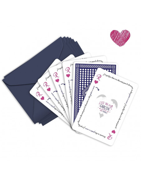 Pack 5 cartes a gratter garcon