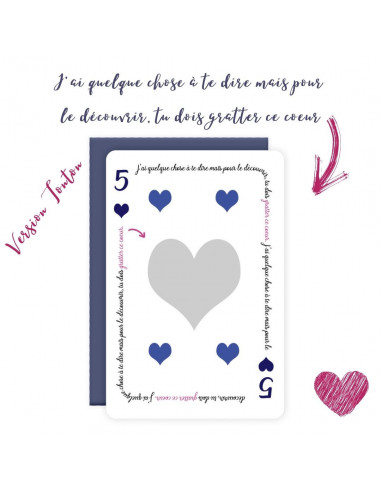 Cartes a gratter tatie/tonton