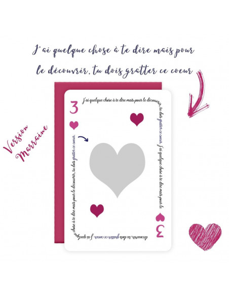 Cartes a gratter parrain/marraine