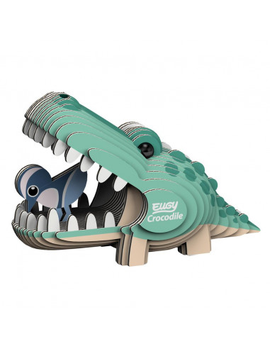 Eugy 3D Crocodile - Puzzle reptile écologique
