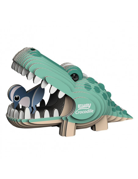 Eugy 3D Crocodile - Puzzle reptile écologique