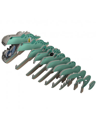 Eugy 3D Crocodile - Puzzle reptile écologique