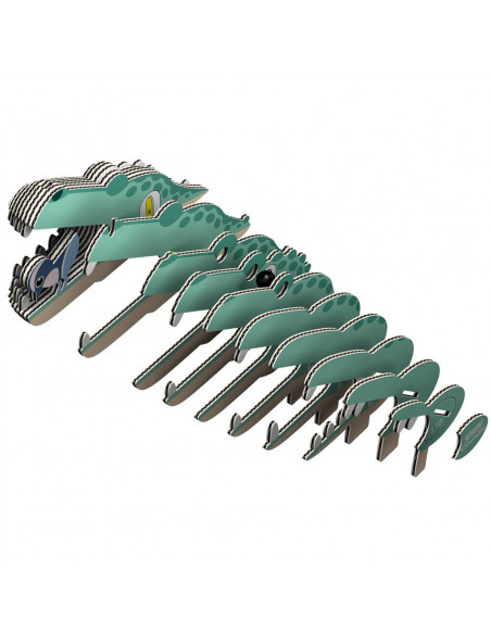 Eugy 3D Crocodile - Puzzle reptile écologique