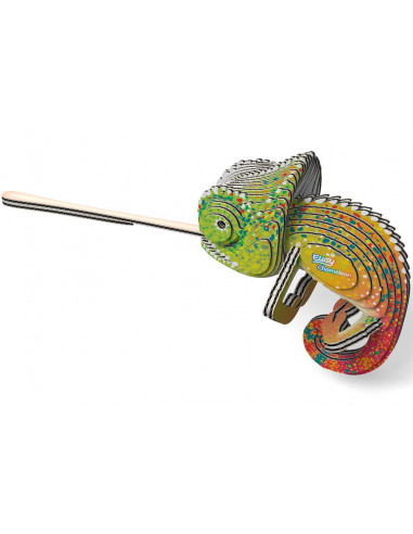Eugy 3D Caméléon - Puzzle reptile écologique