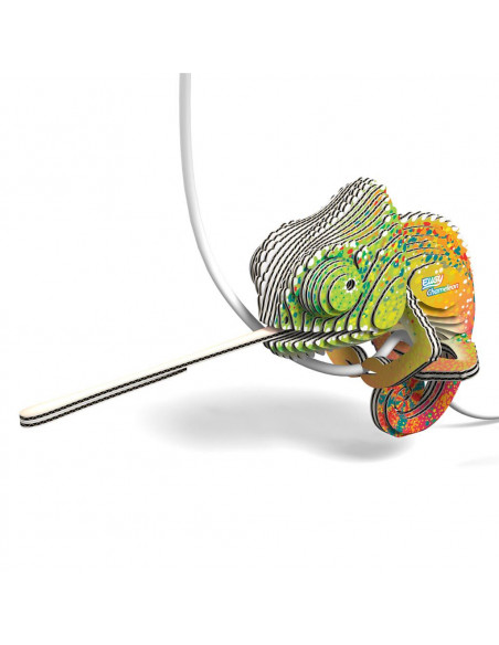 Eugy 3D Caméléon - Puzzle reptile écologique