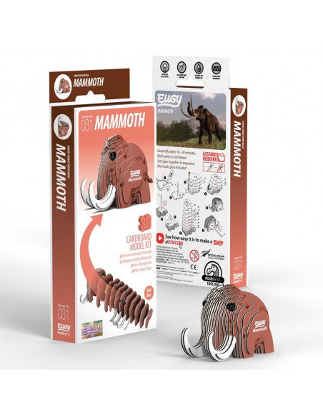 Eugy 3D Mammouth - Puzzle écologique ère glaciaire