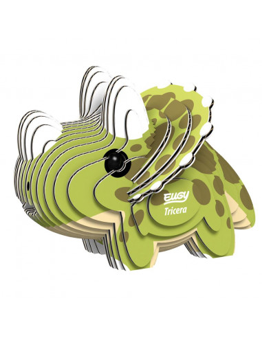Eugy 3D Tricératops - Puzzle écologique préhistorique
