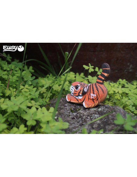 Eugy 3D Tigre - Puzzle écologique félin sauvage