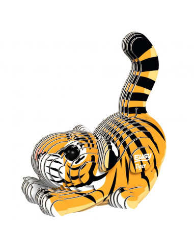 Eugy 3D Tigre - Puzzle écologique félin sauvage