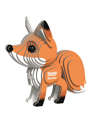 Eugy 3D Renard Roux - Puzzle écologique forestier