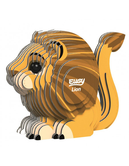 Eugy 3D Lion - Puzzle écologique roi de la savane