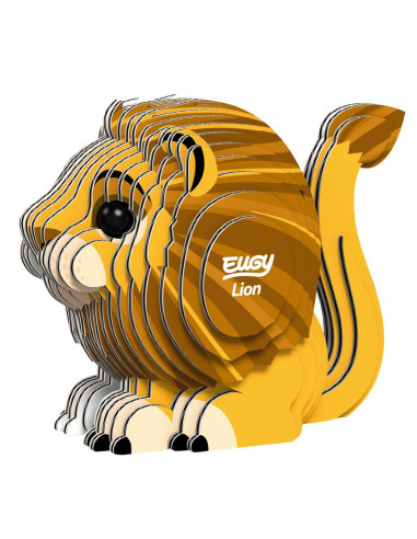 Eugy 3D Lion - Puzzle écologique roi de la savane