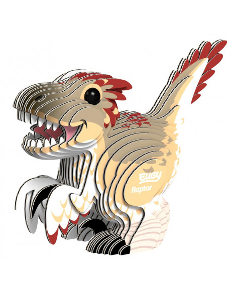 Eugy puzzle 3d - prehistoire - raptor