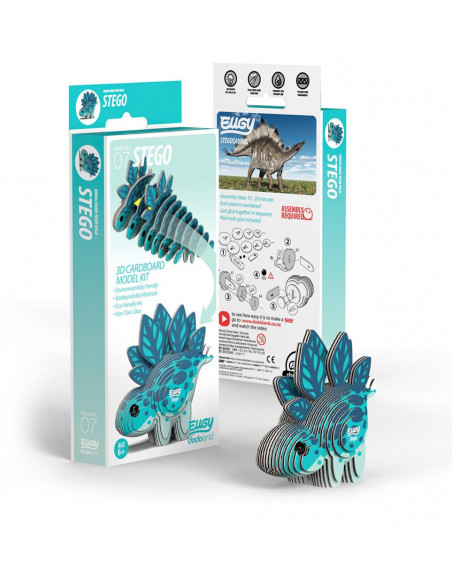Eugy puzzle 3d - prehistoire - stego