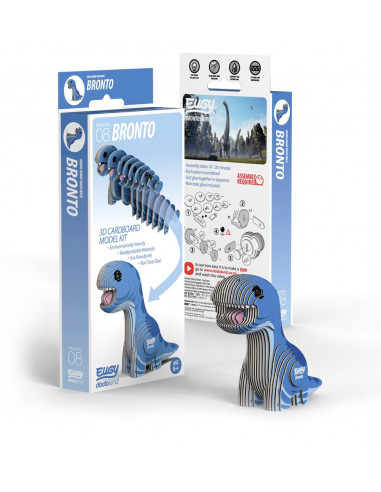 Eugy puzzle 3d - prehistoire - brontosaure
