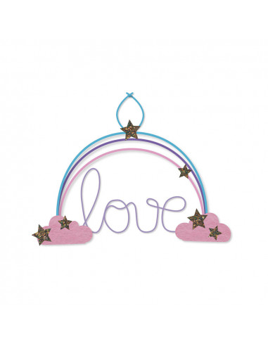MULTIACTIVITES 6 DECORATIONS ARC-EN-CIEL A CREER