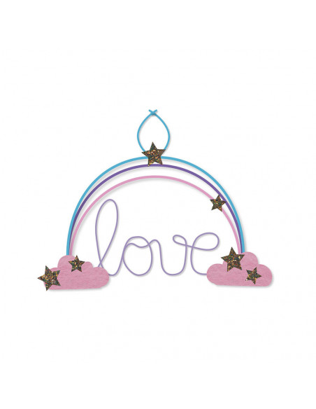 MULTIACTIVITES 6 DECORATIONS ARC-EN-CIEL A CREER