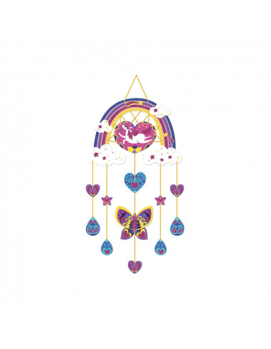 MULTIACTIVITES 6 DECORATIONS ARC-EN-CIEL A CREER