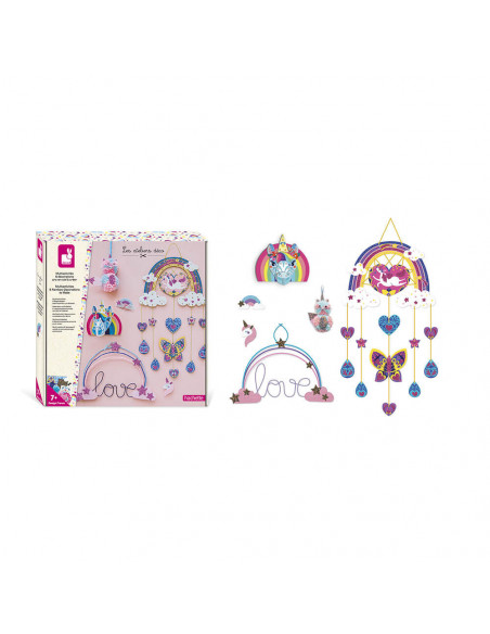 MULTIACTIVITES 6 DECORATIONS ARC-EN-CIEL A CREER