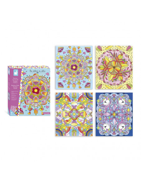 PEINTURE ARC-EN-CIEL MANDALAS