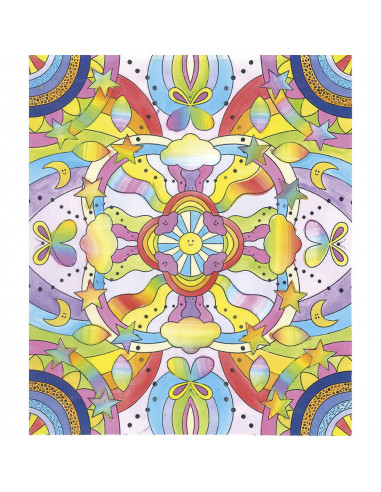 PEINTURE ARC-EN-CIEL MANDALAS