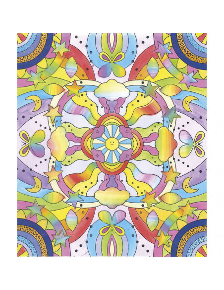 PEINTURE ARC-EN-CIEL MANDALAS