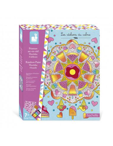 PEINTURE ARC-EN-CIEL MANDALAS