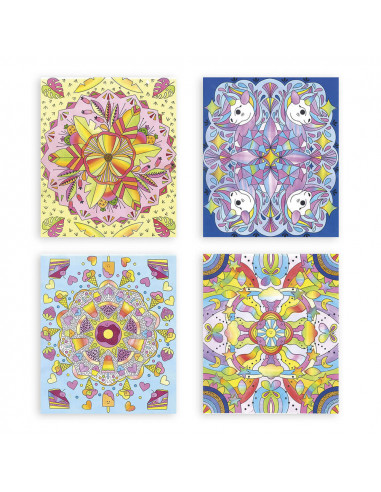 PEINTURE ARC-EN-CIEL MANDALAS