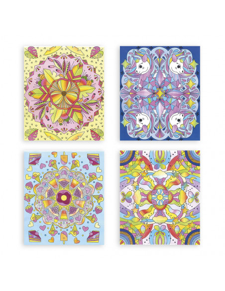 PEINTURE ARC-EN-CIEL MANDALAS