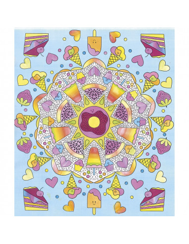 PEINTURE ARC-EN-CIEL MANDALAS