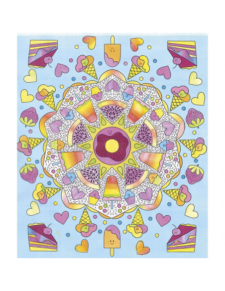 PEINTURE ARC-EN-CIEL MANDALAS