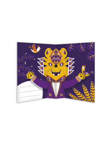 6 CARTES POP-UP ANIMAUX A CREER