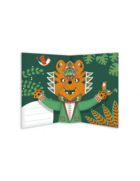 6 CARTES POP-UP ANIMAUX A CREER